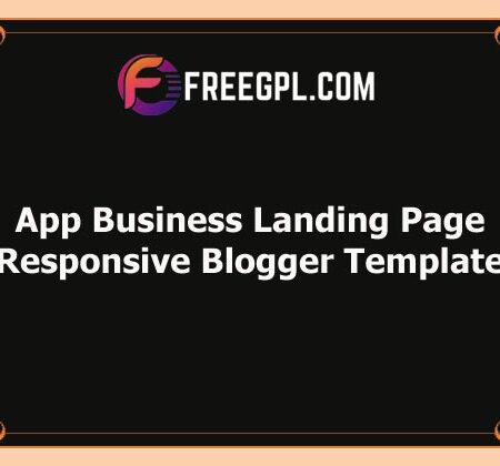 App Business Landing Page Responsive Blogger Template Free Download