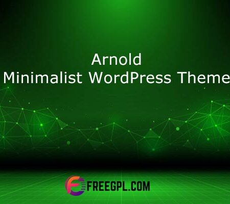 Arnold v2.0 – Minimal Portfolio WordPress Theme Free Download