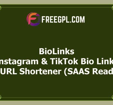 BioLinks v8.0.1 – Instagram & TikTok Bio Links & URL Shortener (SAAS Ready) Free Download