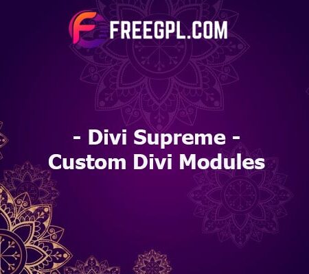 Divi Supreme v4.2.1 – Custom and Creative Divi Modules Free Download