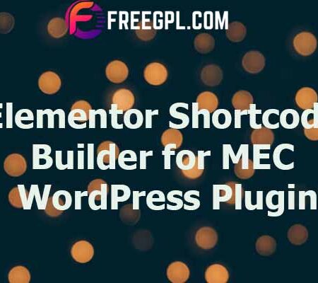 Elementor Shortcode Builder for MEC 1.4.5 Free Download