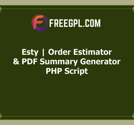 [v2.0] Esty | Order Estimator and PDF Summary Generator Free Download