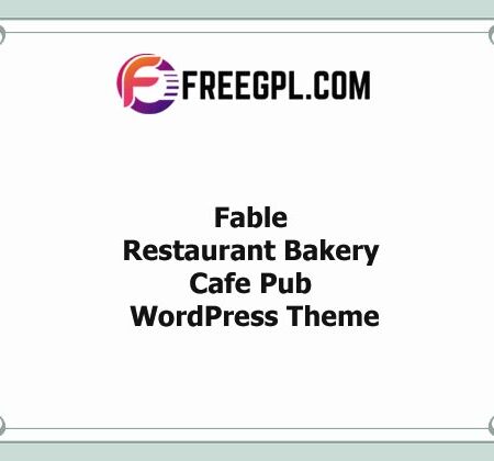 Fable v1.2.7 – Restaurant Bakery Cafe Pub WordPress Theme Free Download