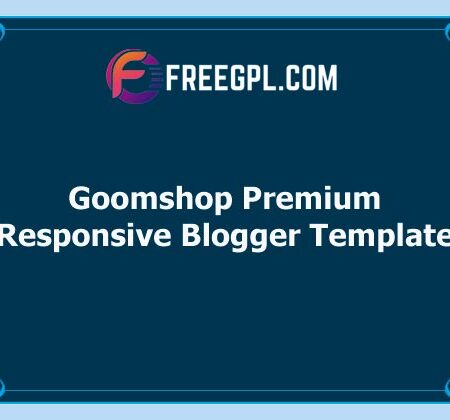 Goomshop Premium Responsive Blogger Template Free Download