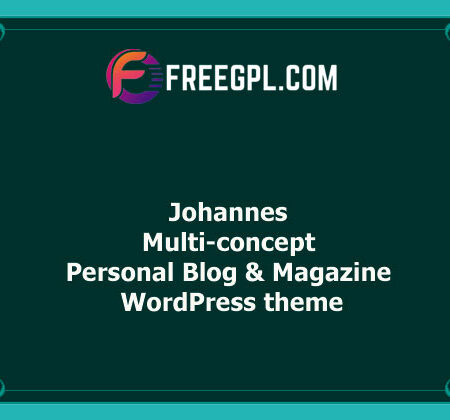 Johannes v1.3.3 – Multi-concept Personal Blog & Magazine WordPress Theme Free Download