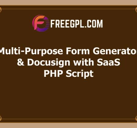 [v3.95] Multi-Purpose Form Generator & docusign (All types of forms) with SaaS Free Download