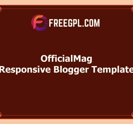 OfficialMag Responsive Blogger Template Free Download