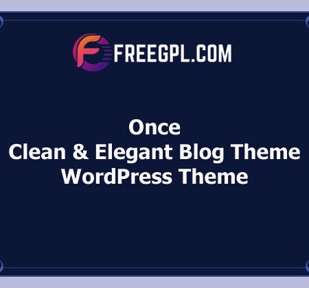 Once v1.1.7 – Clean & Elegant WordPress Blog Theme Free Download