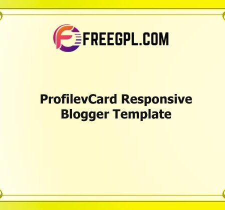 ProfilevCard – Responsive Blogger Template Free Download