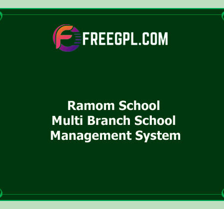 Ramom School v4.5 – Multi Branch School Management System Free Download