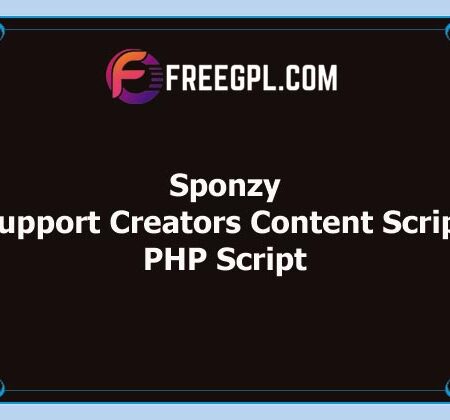 Sponzy v2.5 – Support Creators Content Script Free Download