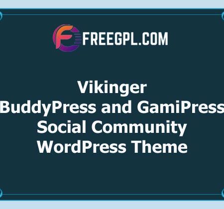 Vikinger v1.6.3 – BuddyPress and GamiPress Social Community Theme Free Download